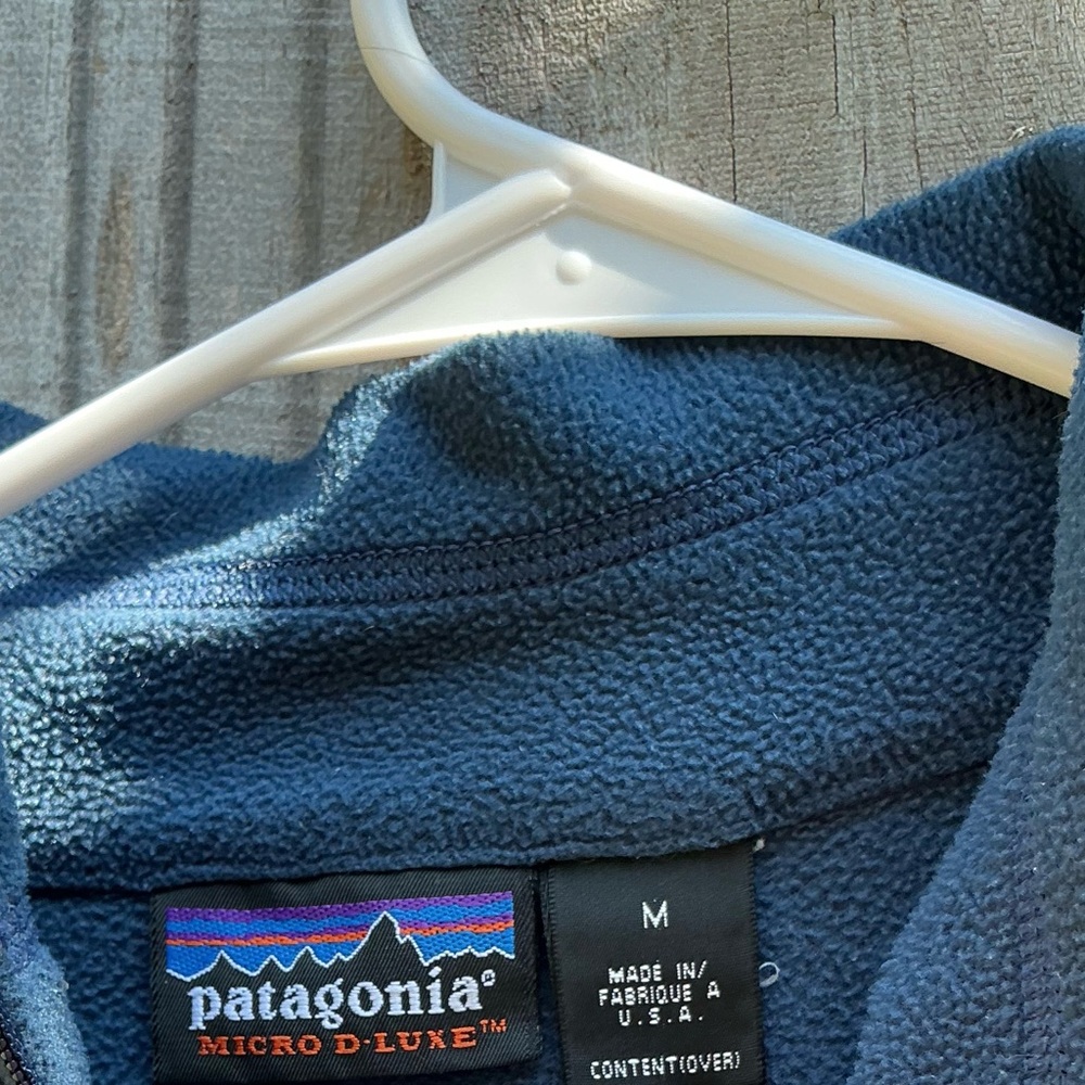 Patagonia Blue Quarter-Zip Sweater - Picture 2 of 3